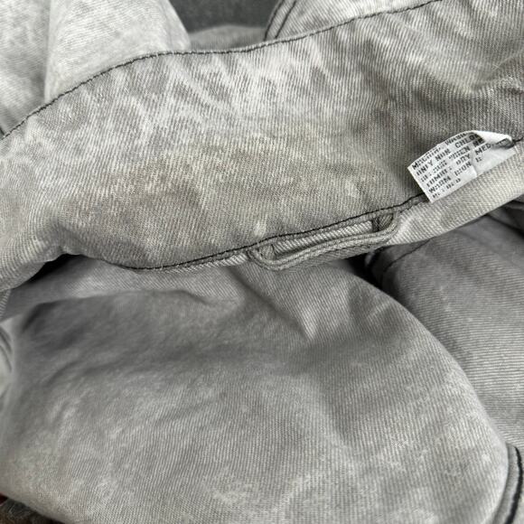 Vintage 90s 80s Gray Acid Wash Denim Jean Jacket - Picture 9 of 10